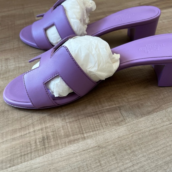 NWT Hermes Oasis Sandal violet - Picture 7 of 14